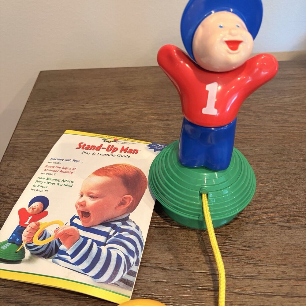 Parent Magazine Stand Up Man Baby Toddler Toy With Guide 2003 Development Toys